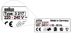 Produktnummer Braun
