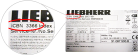 Produktnummer Liebherr