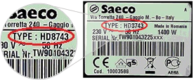 Produktnummer Saeco