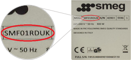 Produktnummer Smeg-ersatzteile