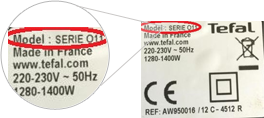 Produktnummer Tefal-ersatzteile