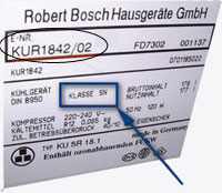 Bosch Typennummer