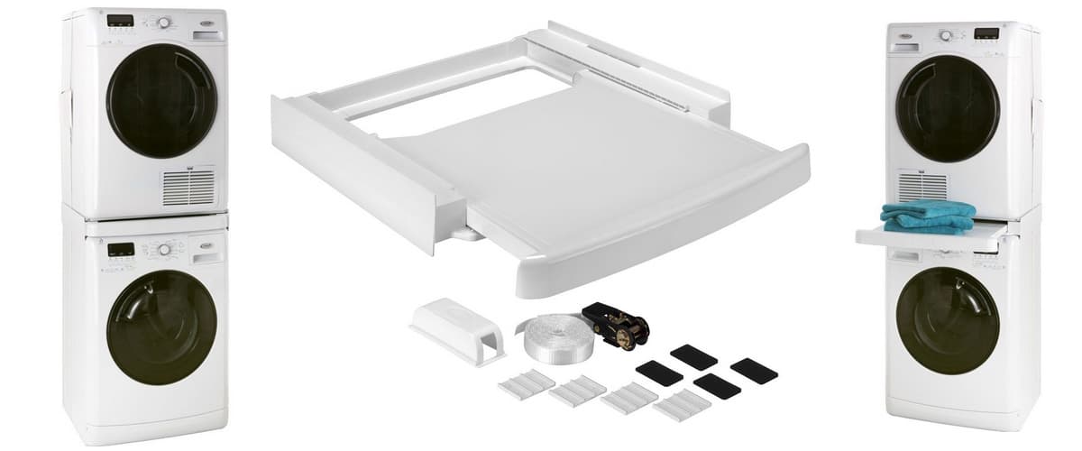 Sparen Sie Platz mit dem Wpro SKS101 Universal-Stapel-Kit mit Arbeitsplatte